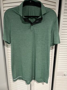 lululemon athletica Men's Heather Forest Green Polo